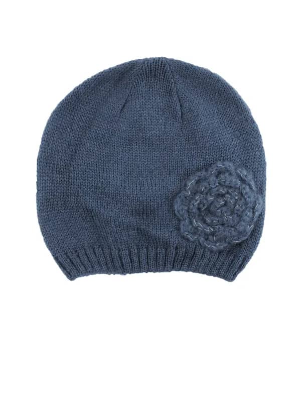 United Colors of Benetton Women Solid Blue Cap