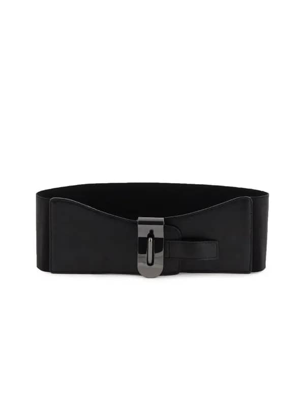 United Colors of Benetton Women Solid Black Belt
