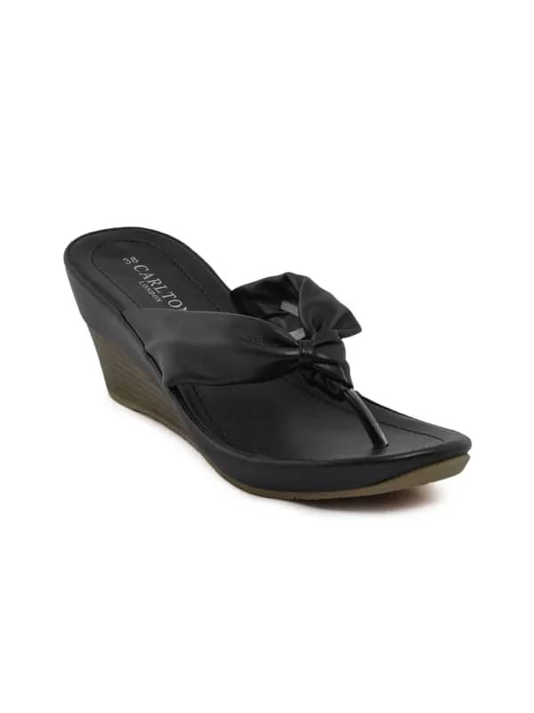 Carlton London Women Casual Black Wedges