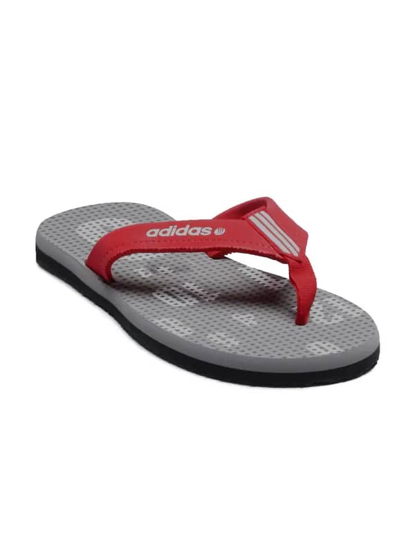 ADIDAS Men Numbers Grey Flip Flops