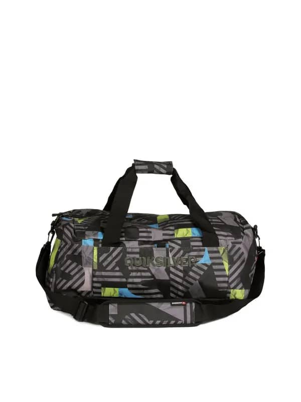 Quiksilver Unisex Black & Green Duffle Bag