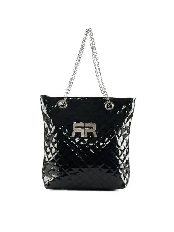 Kiara Women Steel Strap Black Handbag