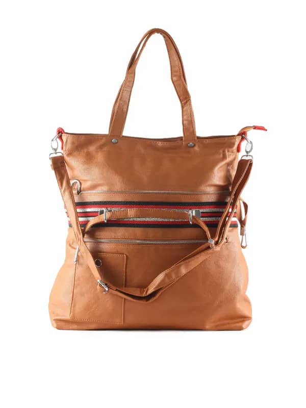 Kiara Women Sporty Look Brown Handbag