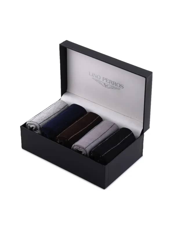 Lino Perros Men Pack of Five Striped Socks