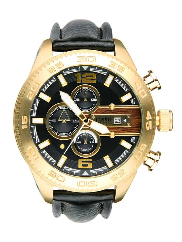 Fossil Men Black Dial Chronograph Watch CH2652
