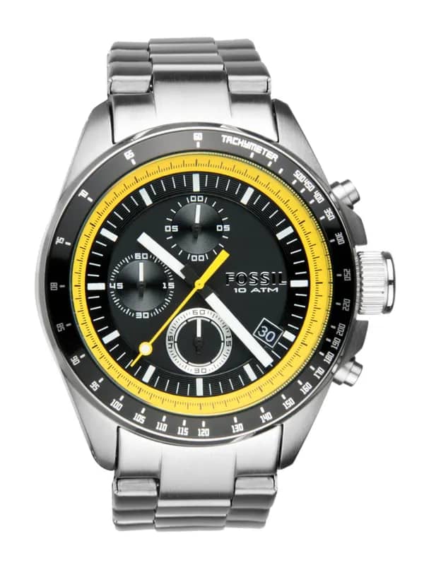 Fossil Men Black Dial Chronograph Watch CH2674