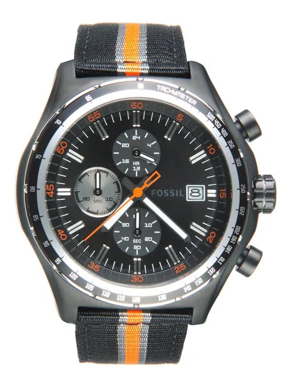 Fossil Men Black Dial Chronograph Watch CH2732