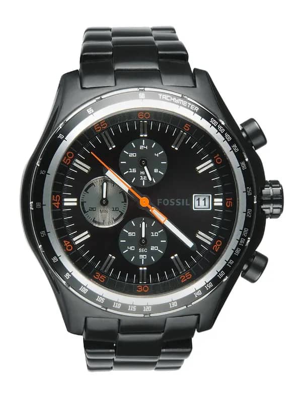 Fossil Men Black Dial Chronograph Watch CH2754