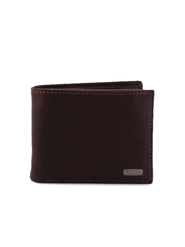 Fossil Men Hood Passcase Brown Wallet