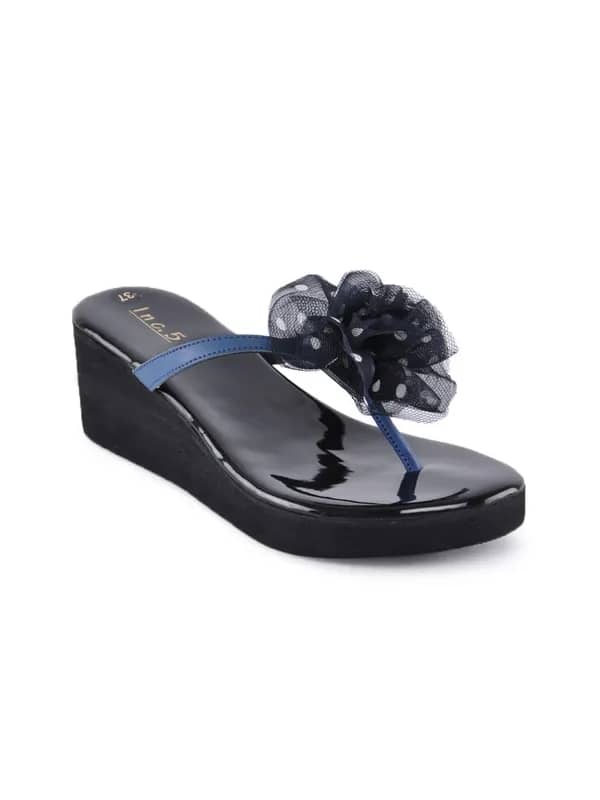 Inc. 5 Women Casual Blue Wedges