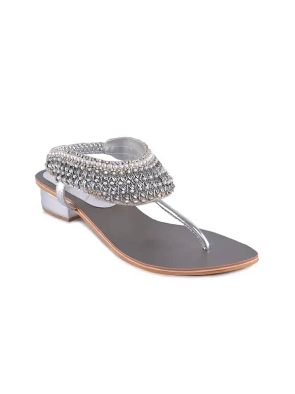 Inc. 5 Women Casual Silver Flats