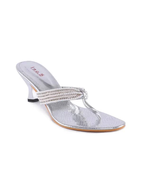 Inc. 5 Women Casual Silver Heels