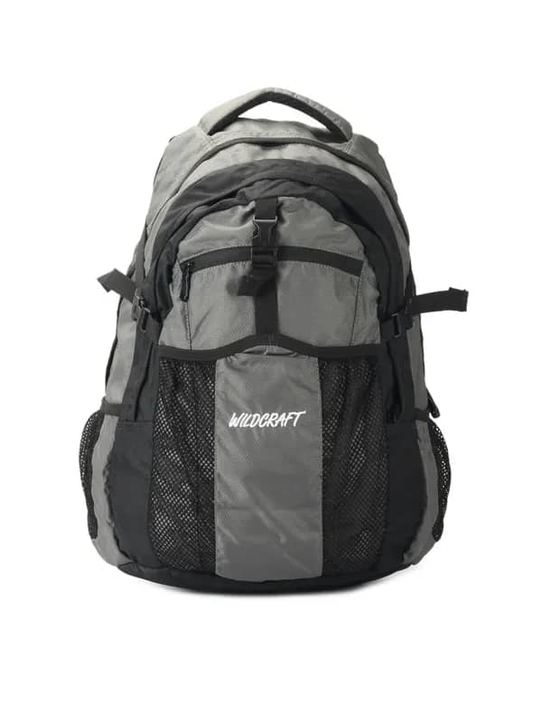 Wildcraft Unisex Grey & Black Backpack