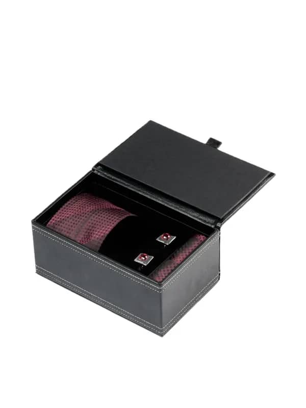 Turtle Men Maroon Accessory Gift Set