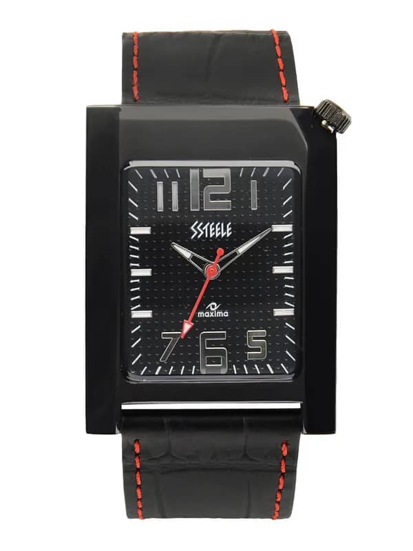 Maxima Men Black Dial Watch