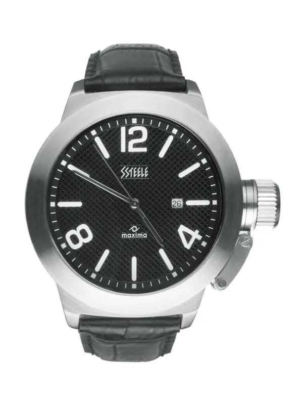 Maxima Ssteele Men Black Watch