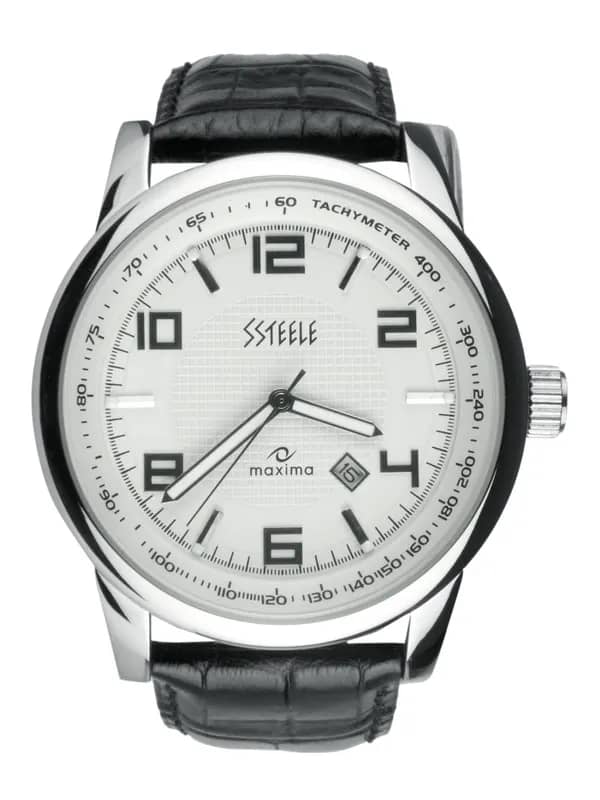 Maxima Ssteele Men White Watch
