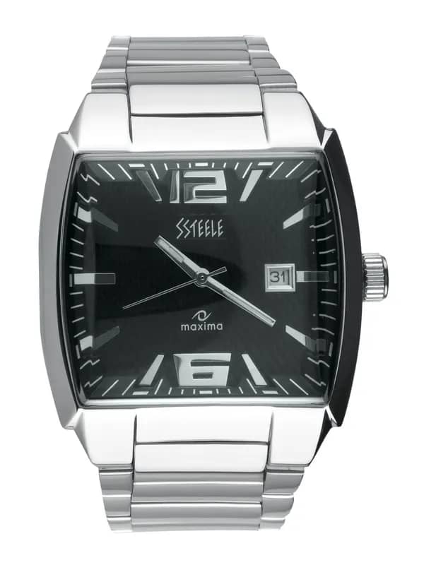 Maxima Ssteele Men Black Watch