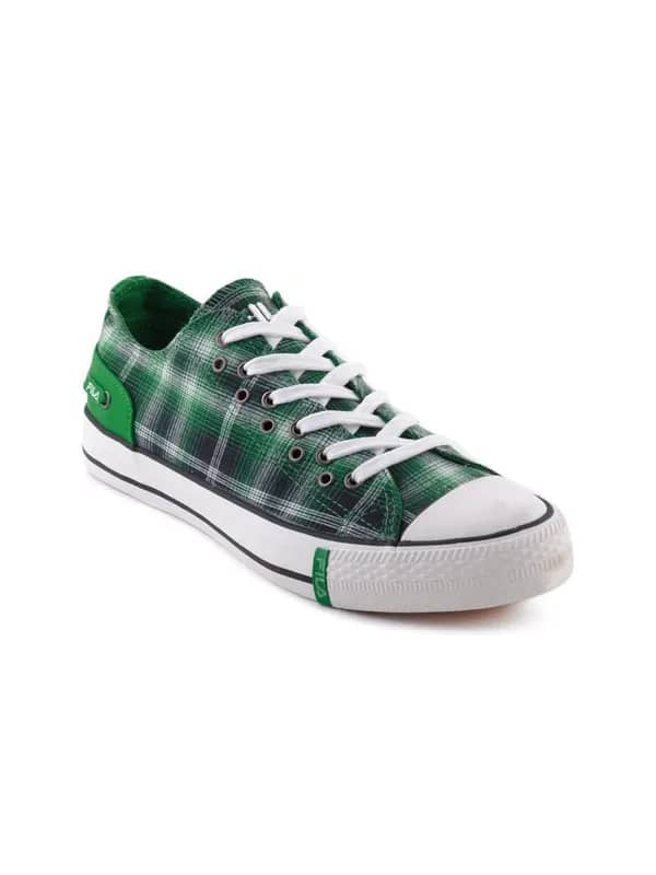 Fila Women Sleeker Green Check Casual Shoes