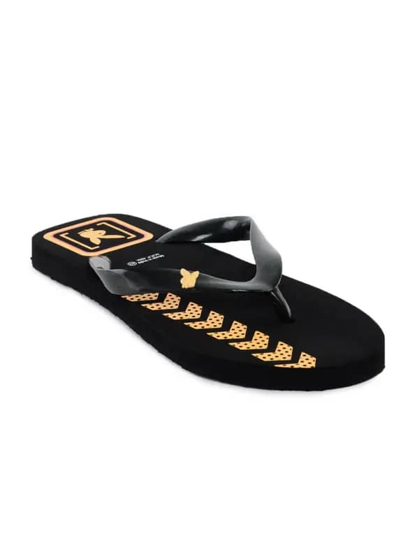 Playboy Men Casual Black Flip Flops