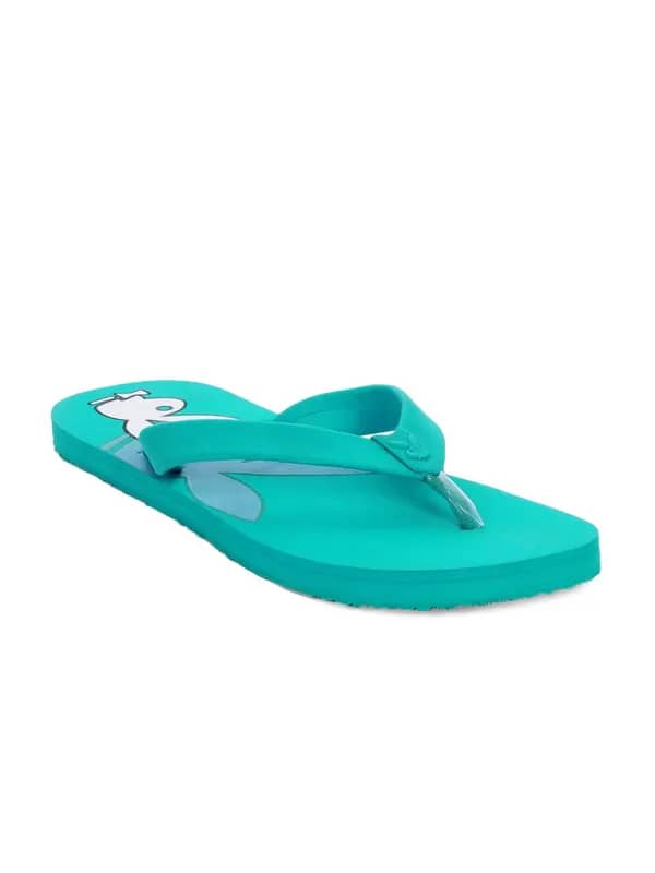 Playboy Men Turquoise Blue Casual Flip Flops