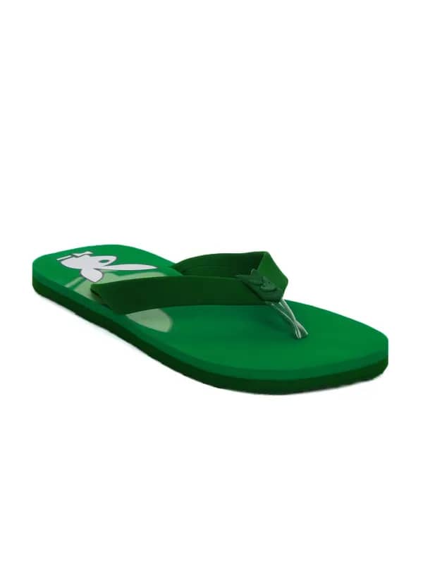 Playboy Men Green Casual Flip Flops