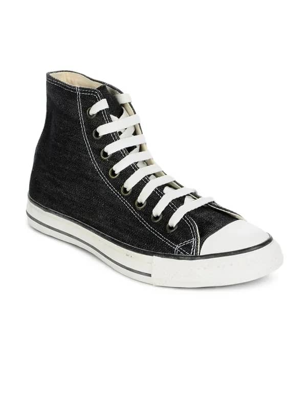 Converse Men's As Canvas Hi Black Denim Shoes