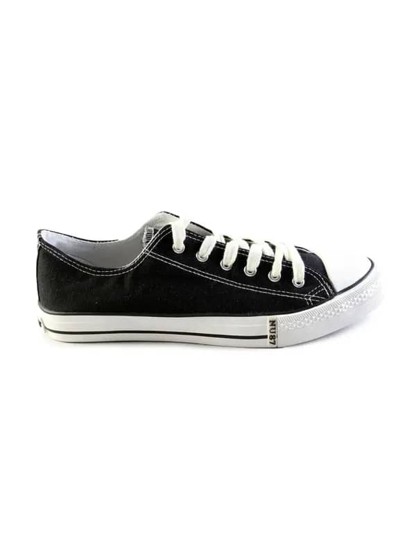 Numero Uno Men's Casual Black Canvas Shoe