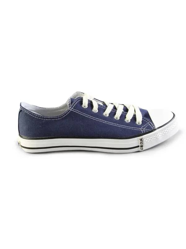 Numero Uno Men's Casual Navy Blue Canvas Shoe