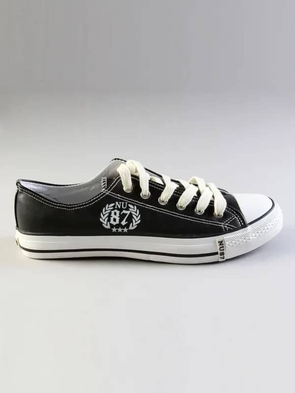 Numero Uno Men's Casual Canvas Black Shoe