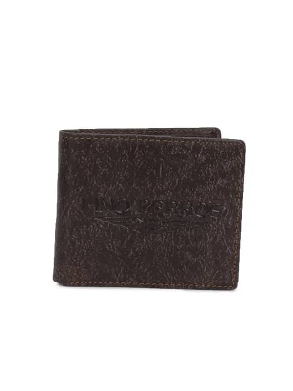 Lino Perros Men Leather Brown Wallet