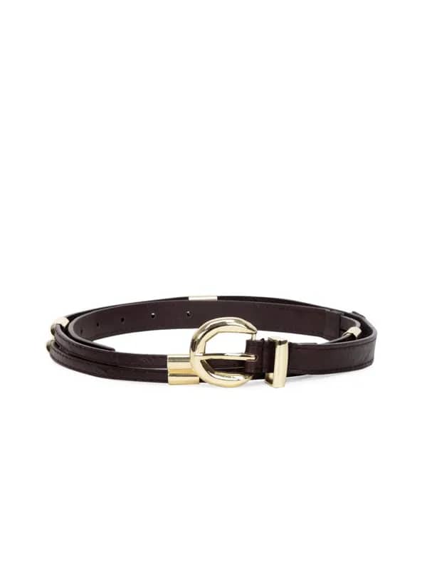 Lino Perros Women Double Strap Brown Belt