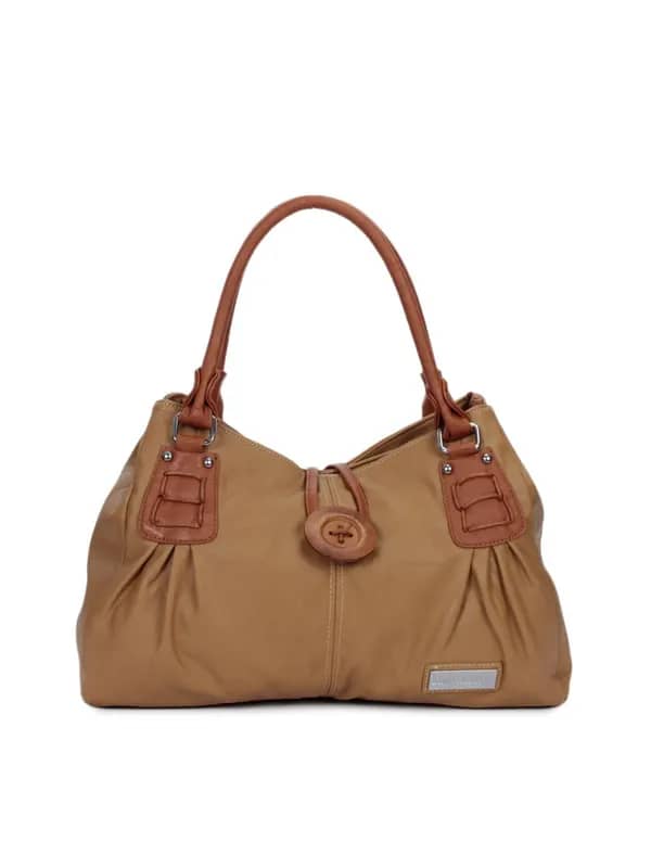 Lino Perros Women Leatherite Brown Handbag