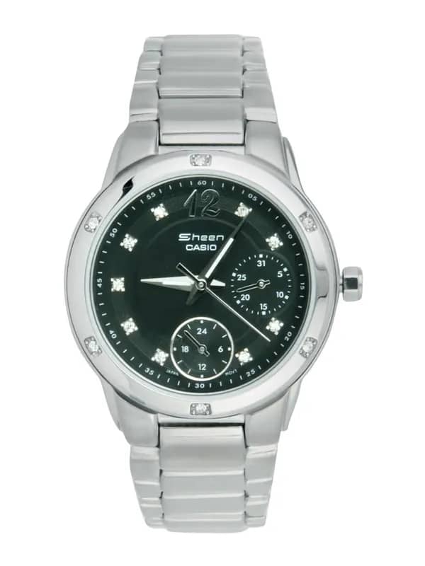 Casio Sheen Women Silver Analogue Watches (SH167) SHN-3017D-1ADR