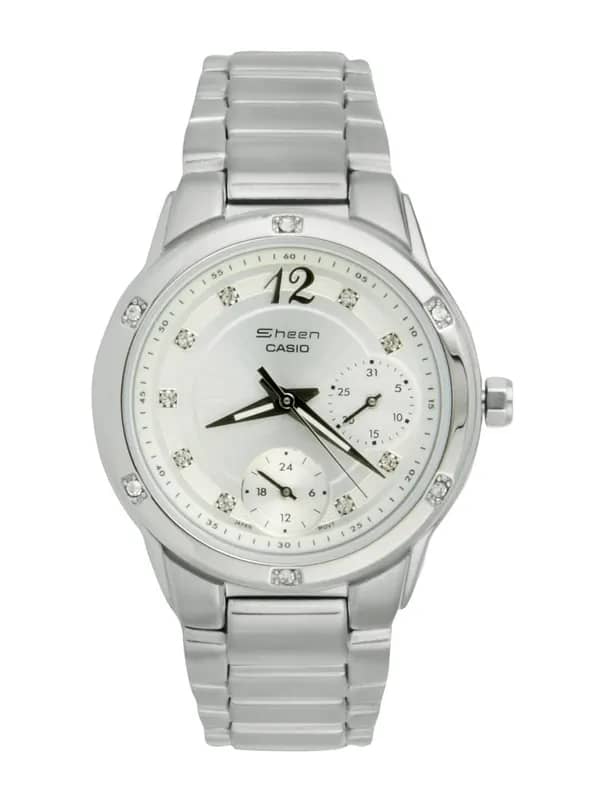 CASIO Sheen Women Silver-Toned Dial Analogue Watch (SH170) SHN-3017D-7ADR