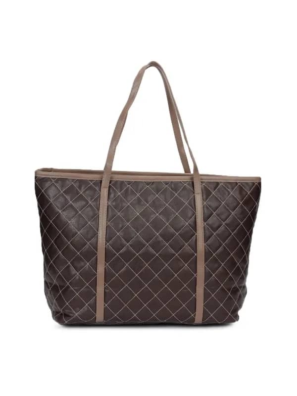 Lino Perros Women Leatherite Brown Handbag