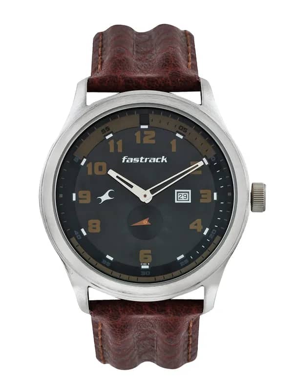 Fastrack Men Black Dial Watch NE3001SL05