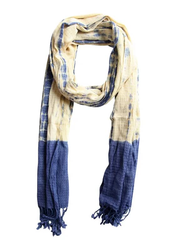 Femella Women Yellow & Blue Scarf