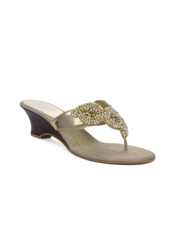 Rocia Women Gold Casual Sandals
