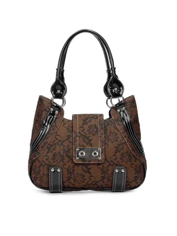 Spice Art Women Leatherette Brown Handbag