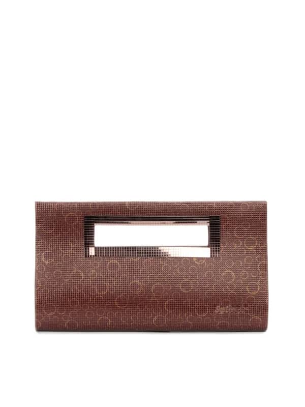 Spice Art Women Leatherette Brown Clutch