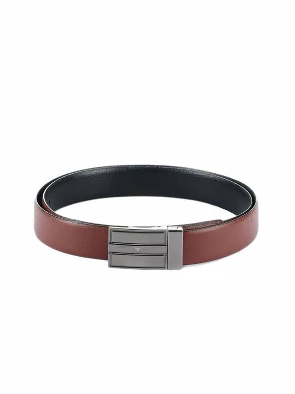 Bulchee Men Black And Brown Revesible Belt
