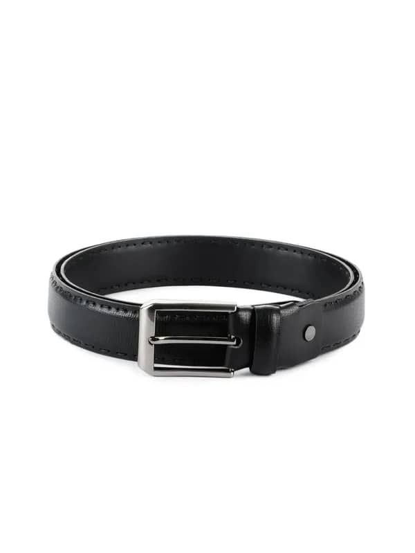 Bulchee Men Black Leather Belt