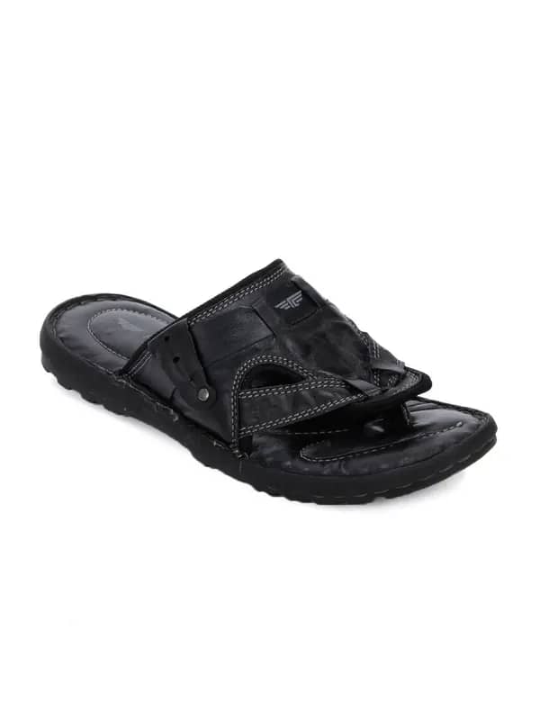 Red Tape Men Casual Black Sandals