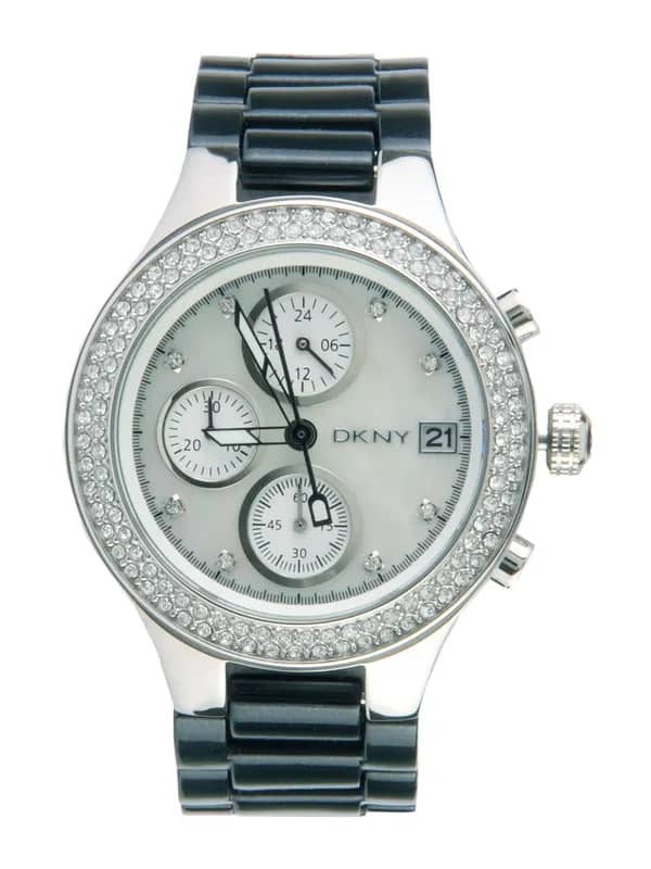 DKNY Women Silver-Toned Chronograph Watch NY8099