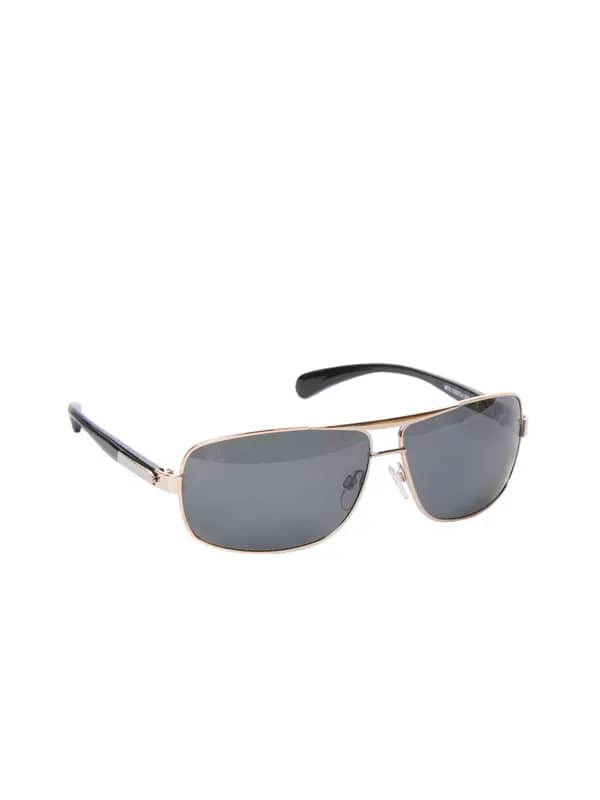 M Tv Men Gold Metallic Sunglasses