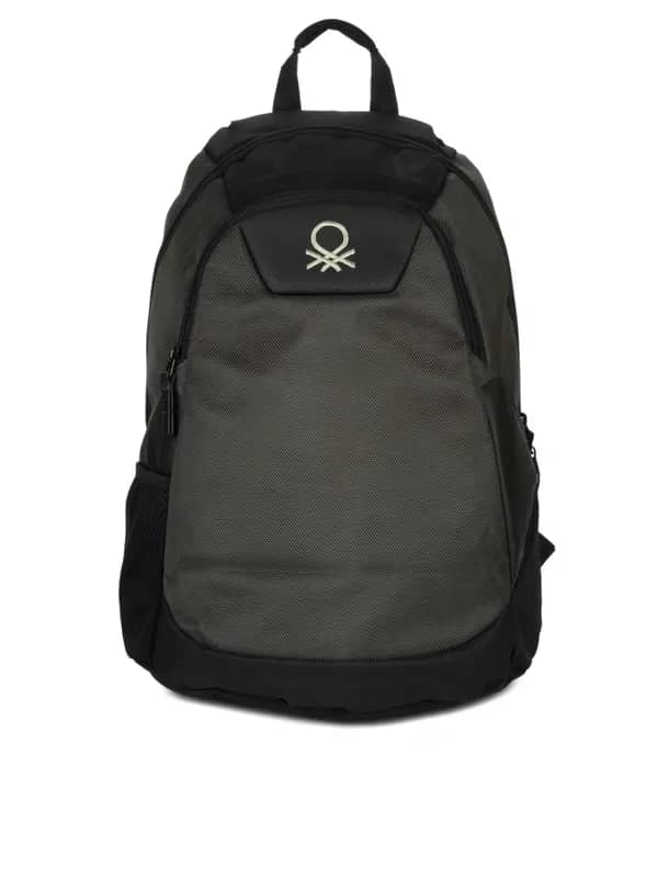 United Colors of Benetton Men Black Backpack