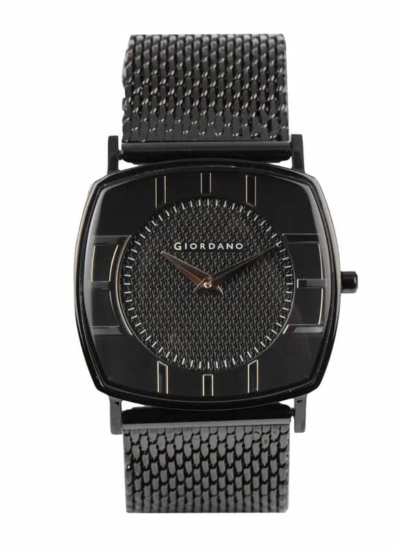 Giordano Men Black Dial Watch