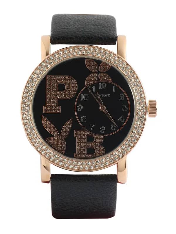 Playboy Women Black Dial Watch