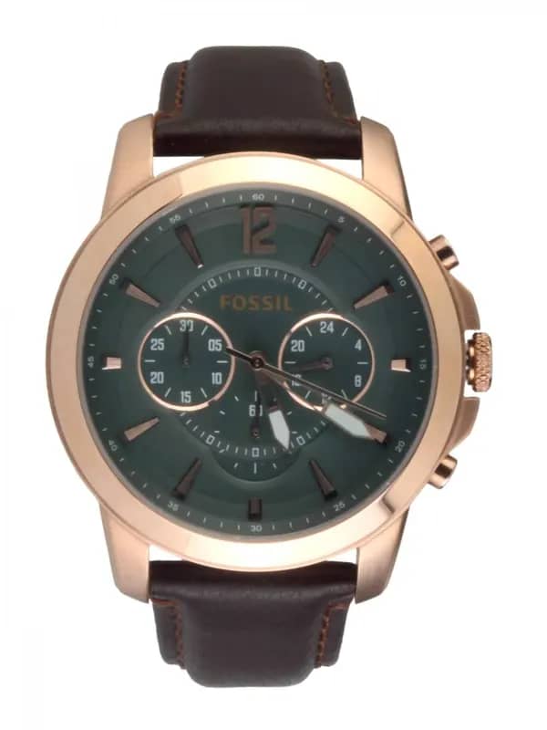 Fossil Men Quartz Black Dial Chronograph Watch FS4648